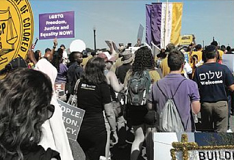 Rally during the NAACP Journey for Justice, summer 2015.